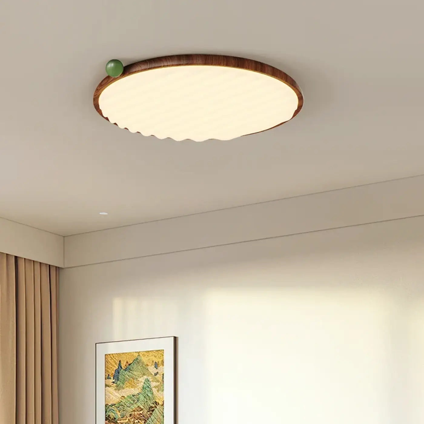 Luminaire Plafonnier Elegant en Bois - Ceila