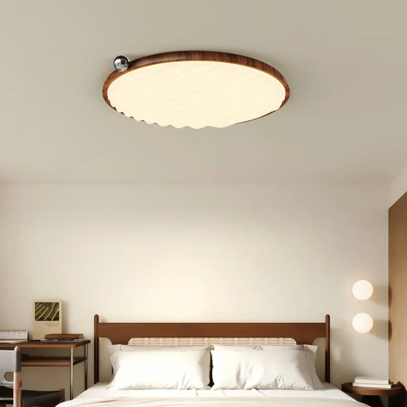 Luminaire Plafonnier Elegant en Bois - Ceila