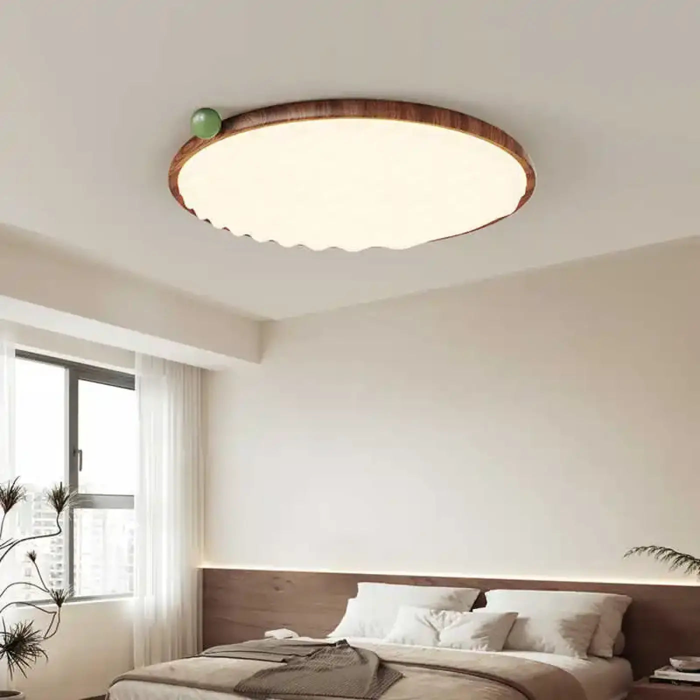 Luminaire Plafonnier Elegant en Bois - Ceila