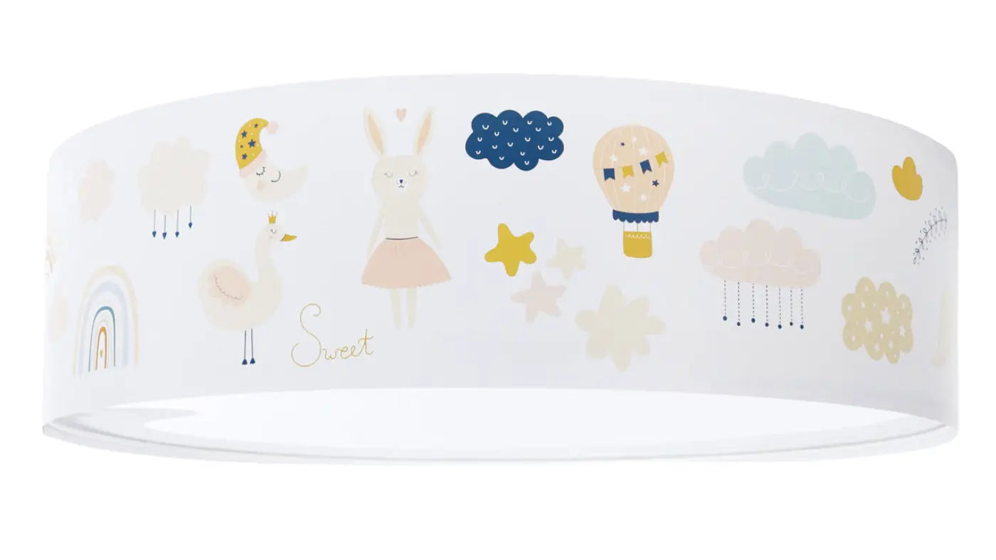 Luminaire Plafonnier - Sweet Dreams – (Blanc/Orange Clair)