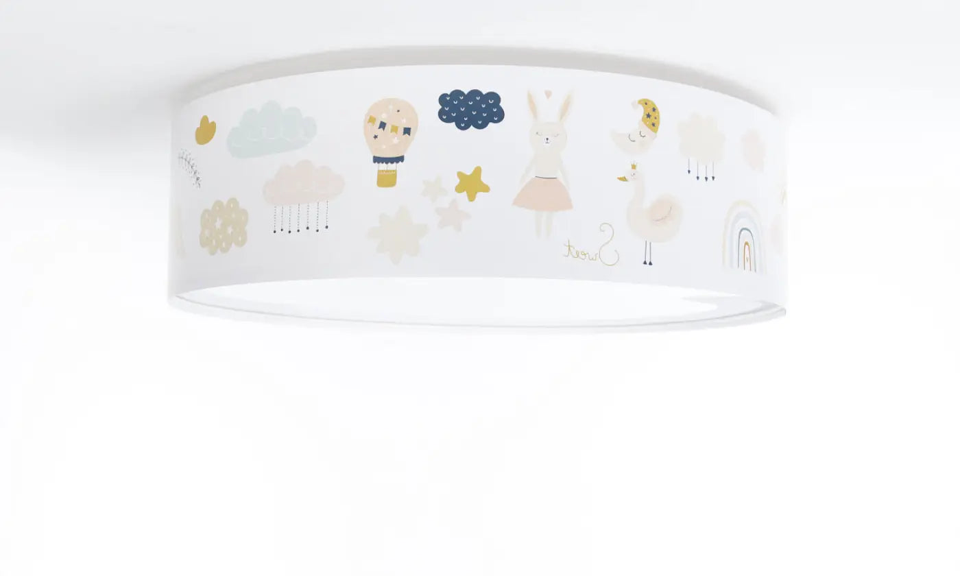 Luminaire Plafonnier - Sweet Dreams – (Blanc/Orange Clair)
