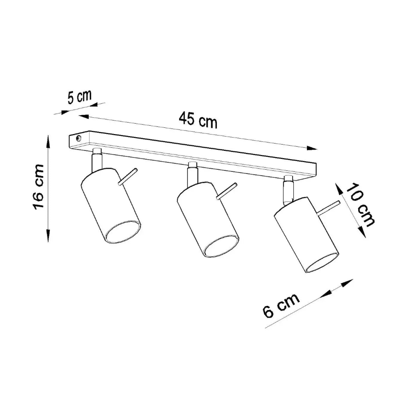Luminaire Plafonnier - Ring 3 (Gris)