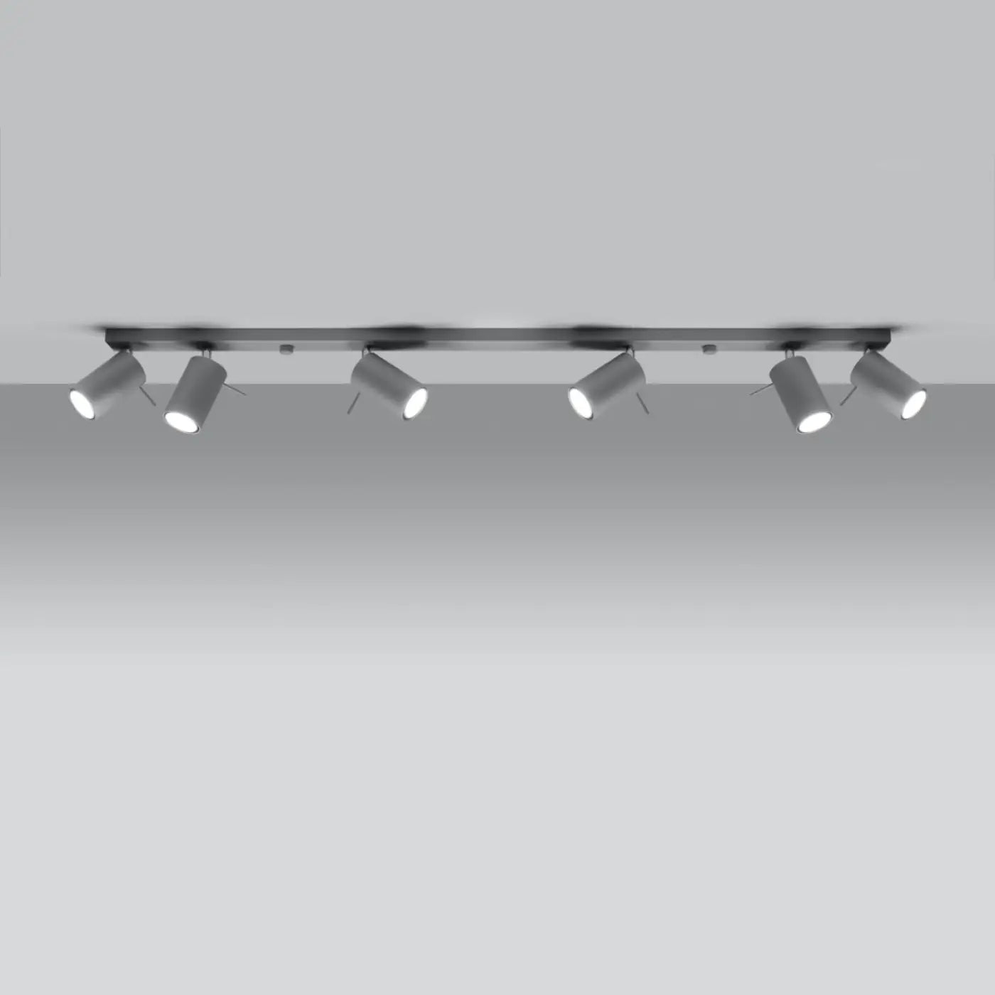 Luminaire Plafonnier - Ring 6L (Gris)