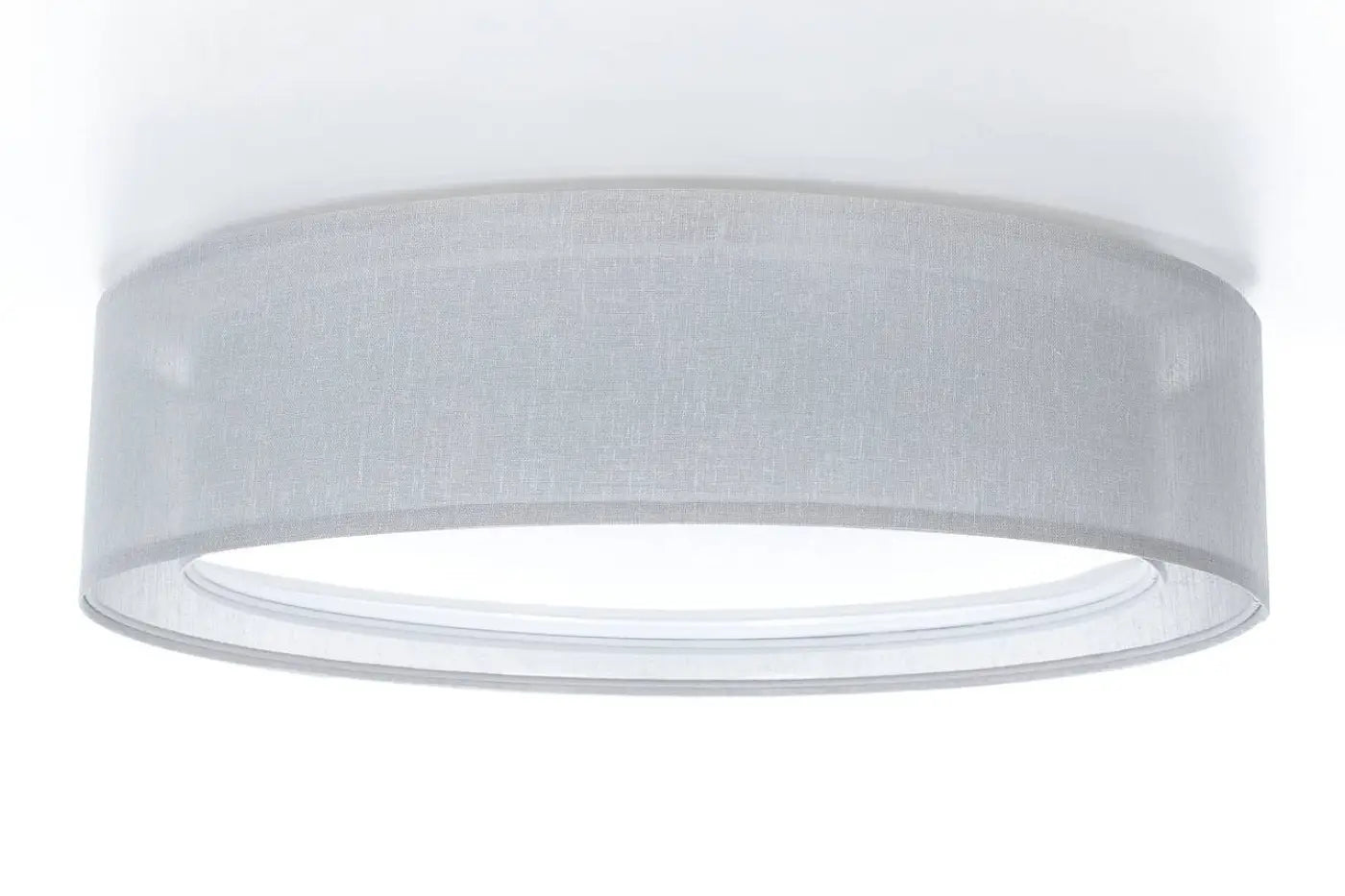 Luminaire Plafonnier Elegant en Tissu - Puro (Gris Platine)