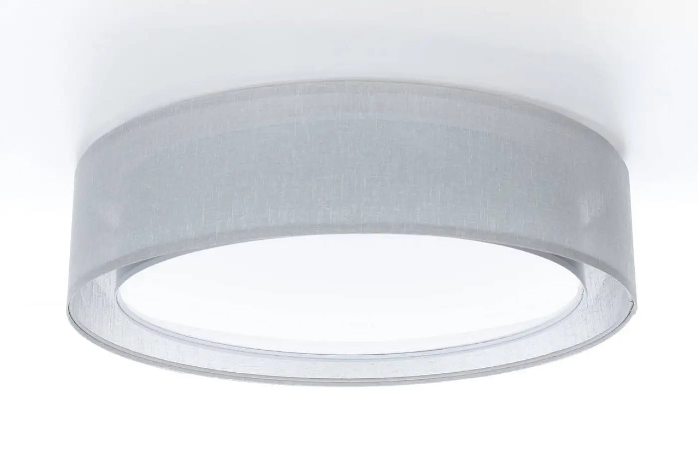 Luminaire Plafonnier Elegant en Tissu - Puro (Gris Platine)