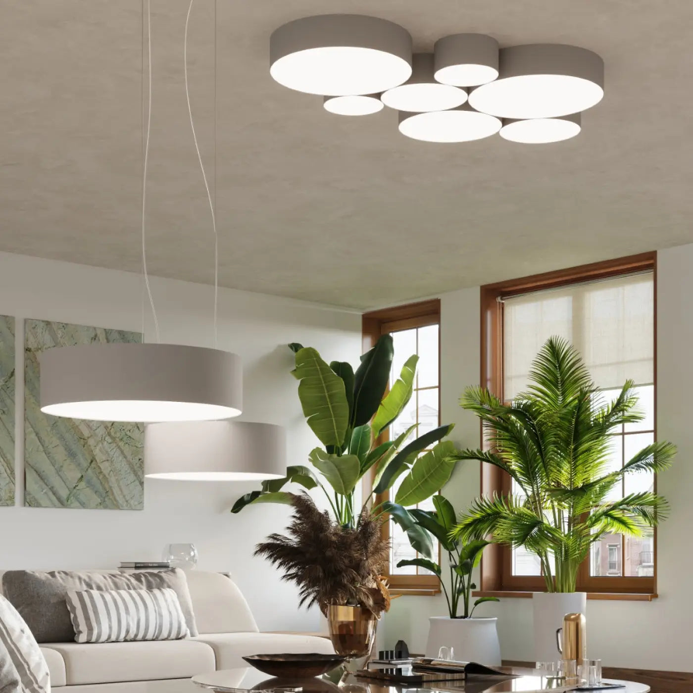 Luminaire Plafonnier - Arena 55 (Gris)