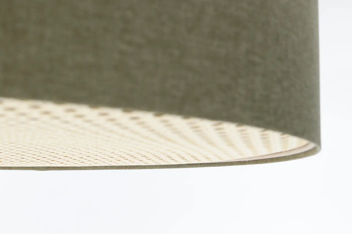 Luminaire Plafonnier Design en Tissu - Boho Elegant (Gris Vert)