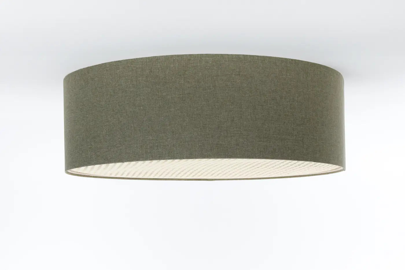 Luminaire Plafonnier Design en Tissu - Boho Elegant (Gris Vert)