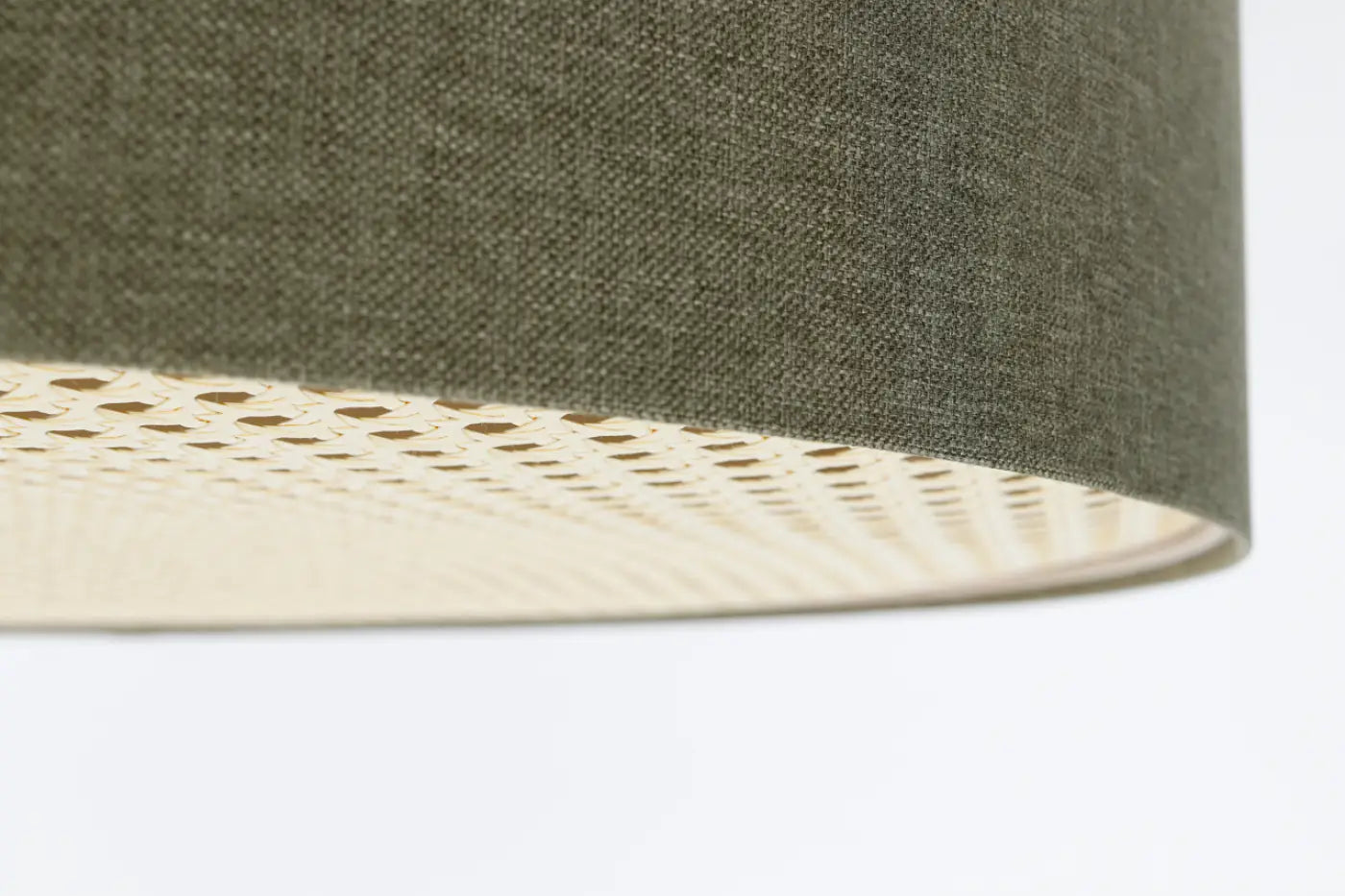 Luminaire Plafonnier Design en Tissu - Boho Elegant (Gris Vert)