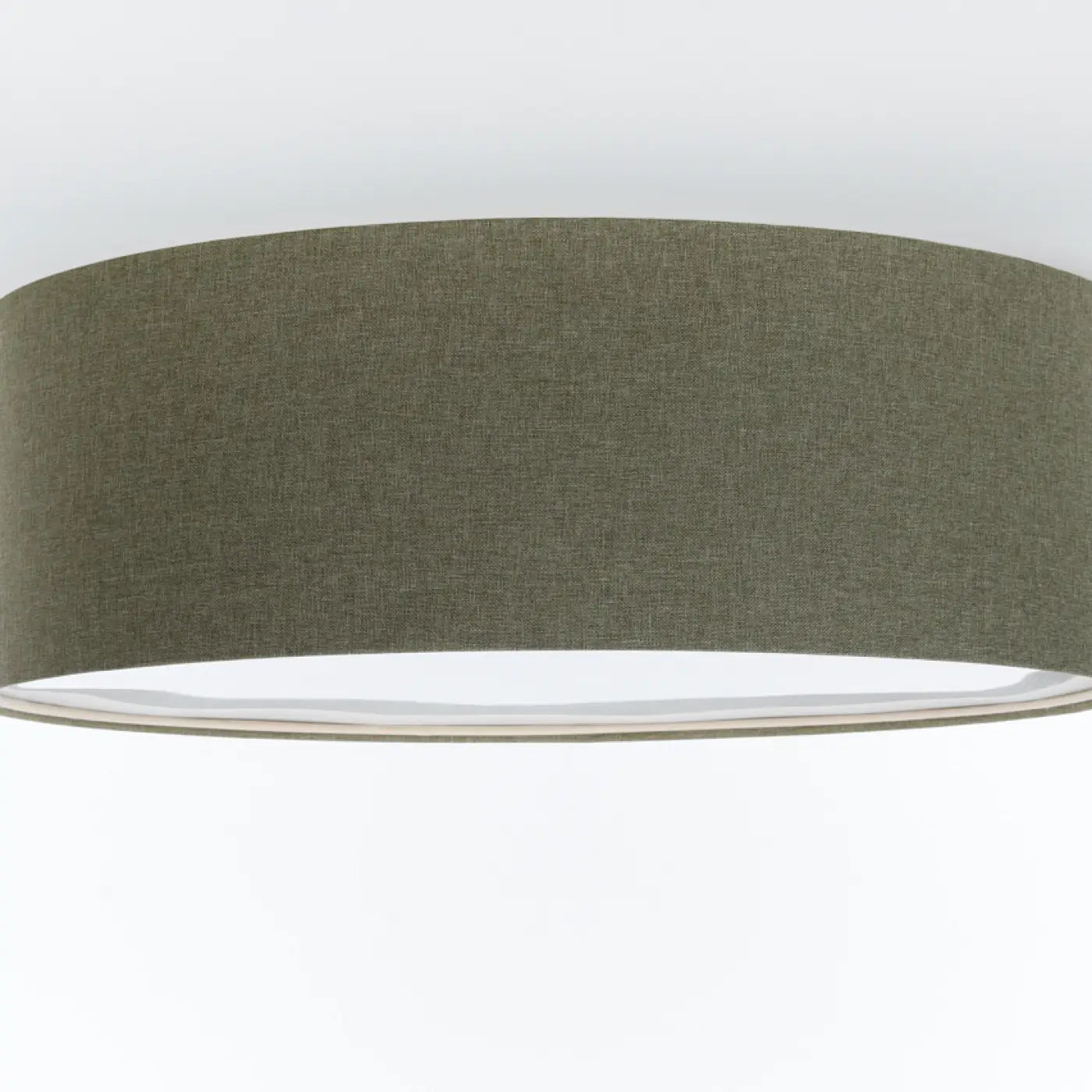 Luminaire Plafonnier Boheme en Tissu - Boho Elegant (Vert Gris)