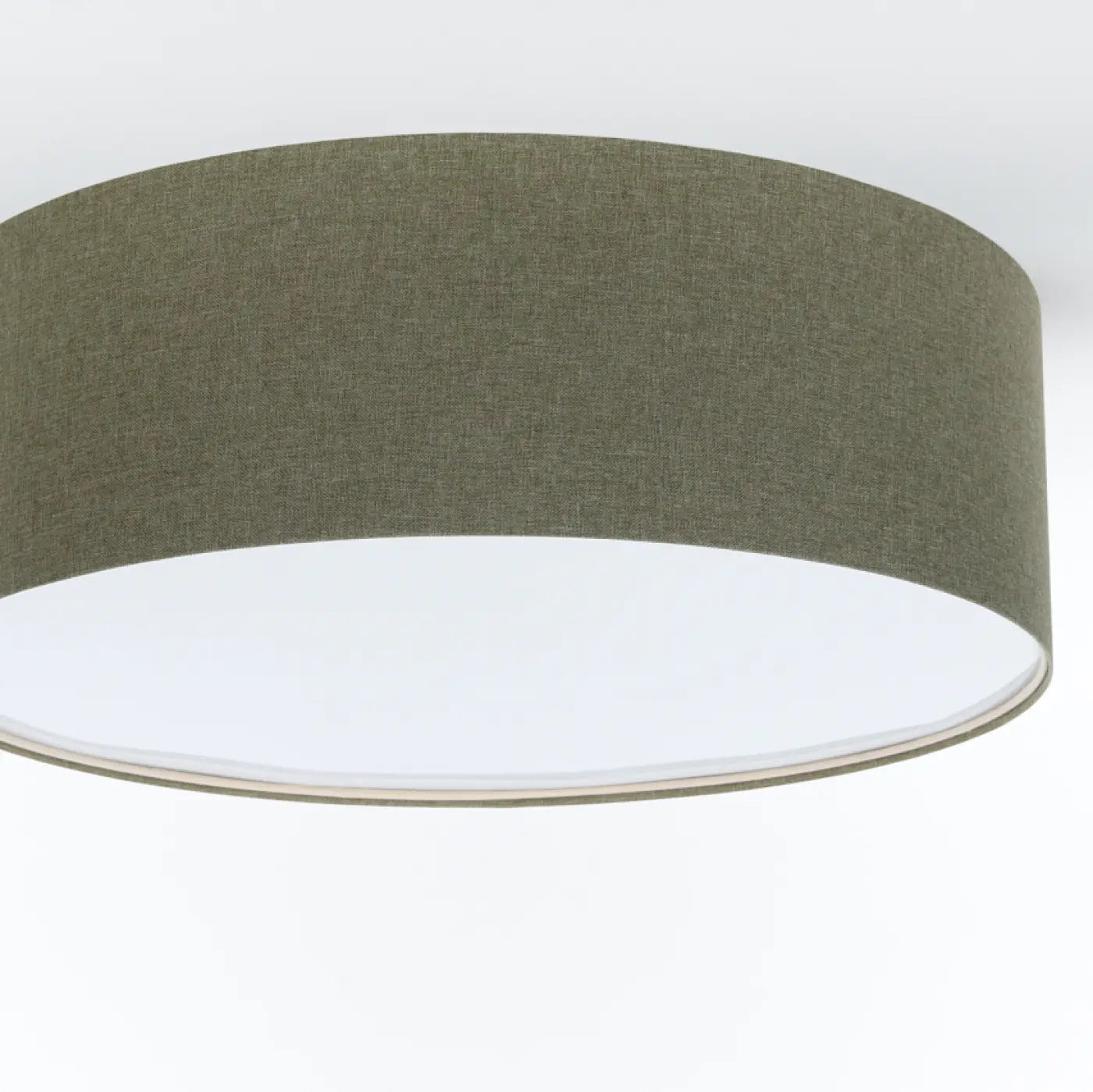 Luminaire Plafonnier Boheme en Tissu - Boho Elegant (Vert Gris)