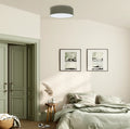 Luminaire Plafonnier Boheme en Tissu - Boho Elegant (Vert Gris)
