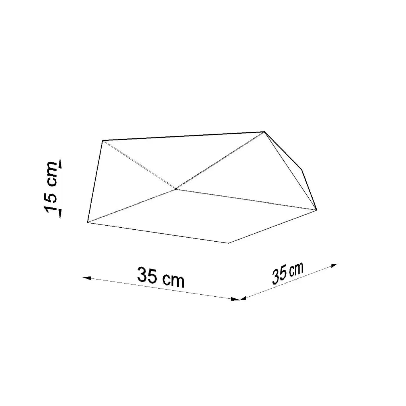 Luminaire Plafonnier Design - Hexa 35 (Blanc)
