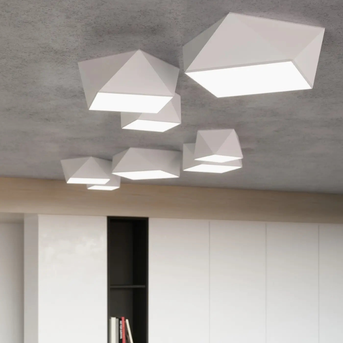 Luminaire Plafonnier Design - Hexa 35 (Blanc)