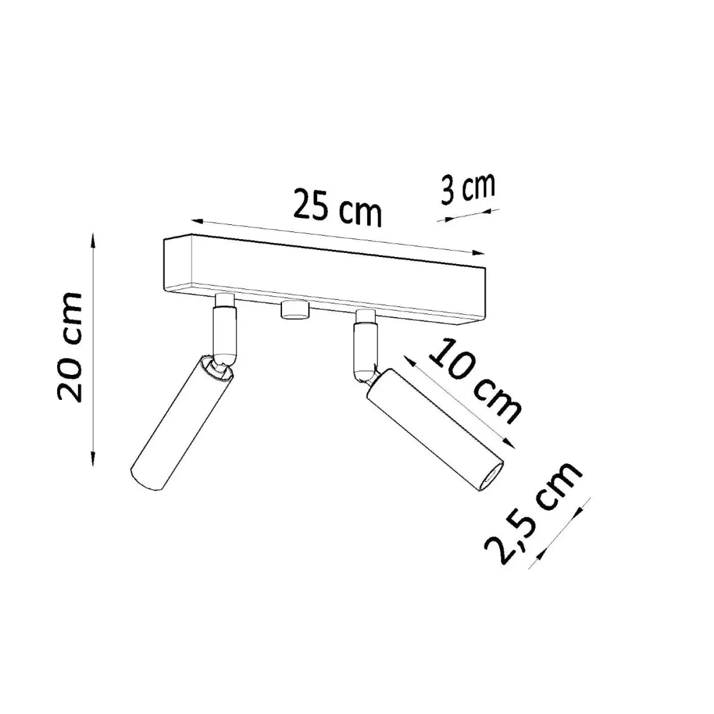 Luminaire Plafonnier Design - Eyetech 2 (Noir)