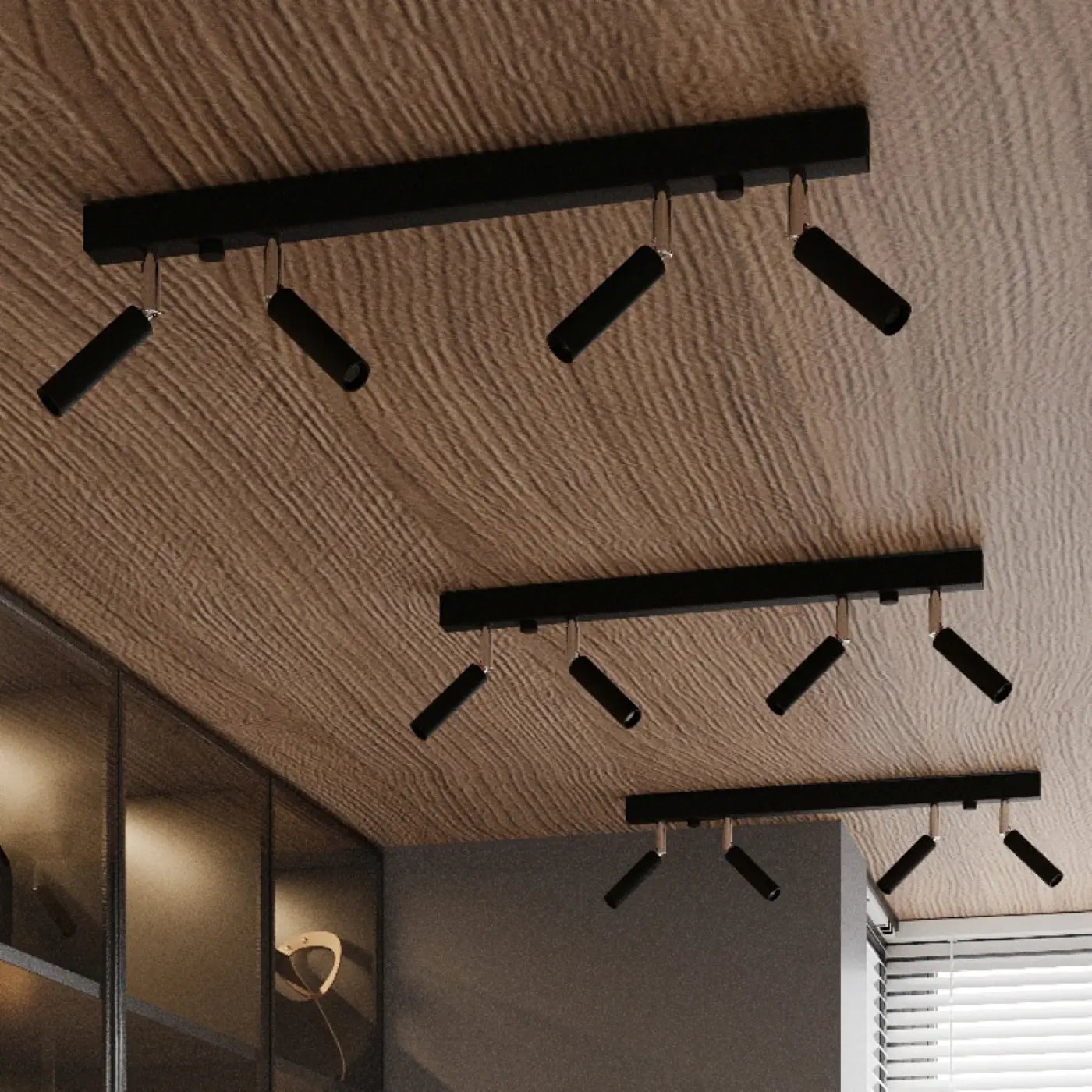 Luminaire Plafonnier Moderne - Eyetech 3 (Noir)