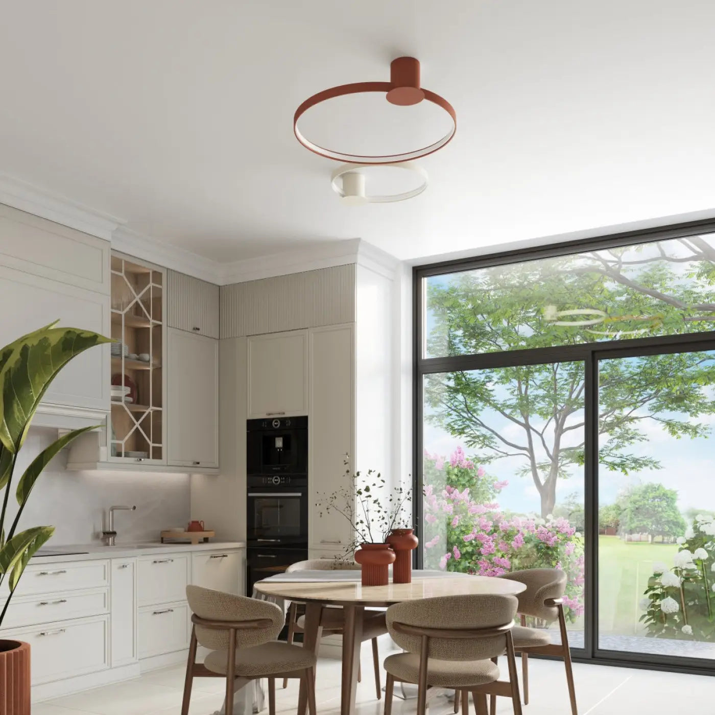 Luminaire Plafonnier Design - Rio 110 3000K (Rouge Ocre)