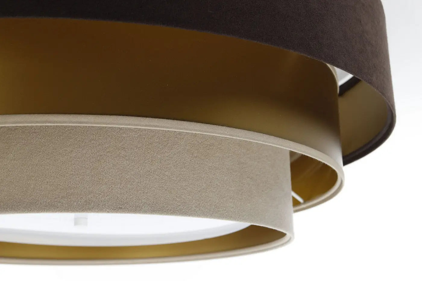 Luminaire Plafonnier Design - Triniti Elegant (Marron/Beige/Doré)