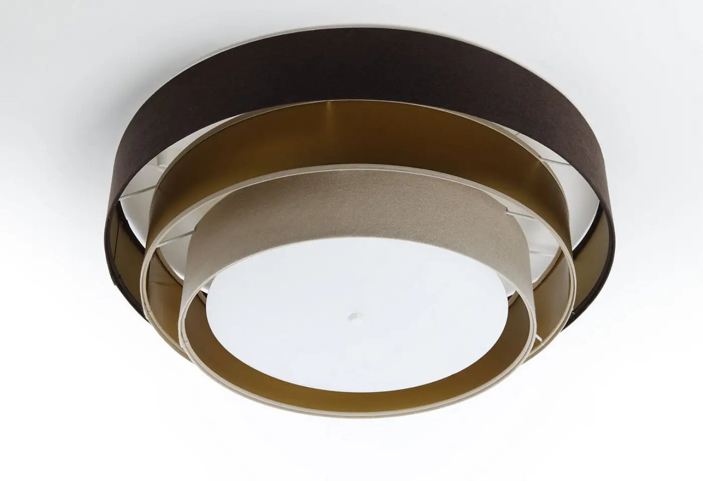 Luminaire Plafonnier Design - Triniti Elegant (Marron/Beige/Doré)