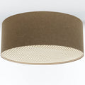 Luminaire Plafonnier Boheme en Tissu - Boho Elegant (Marron Sable)
