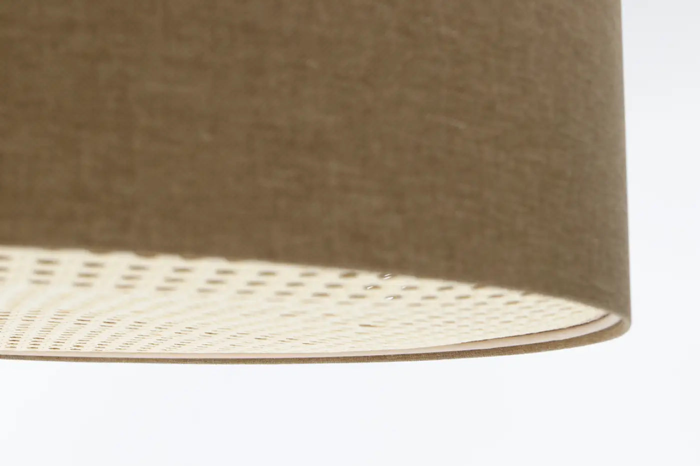 Luminaire Plafonnier Boheme en Tissu - Boho Elegant (Marron Sable)