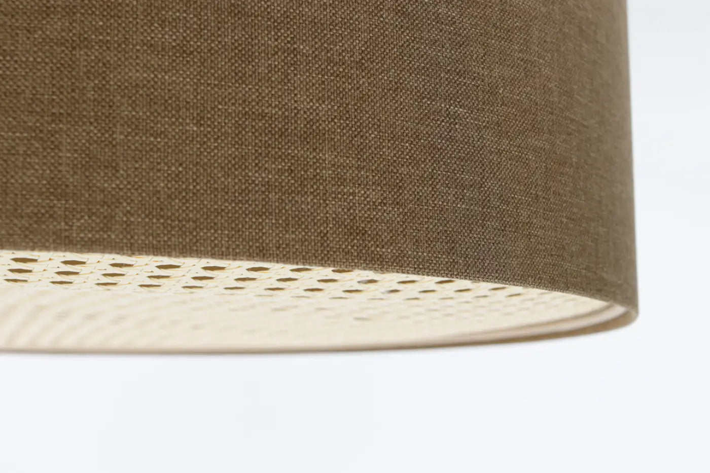 Luminaire Plafonnier Boheme en Tissu - Boho Elegant (Marron Sable)