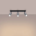 Luminaire Plafonnier Chic en Metal - Winx 3 (Noir/Chrome)