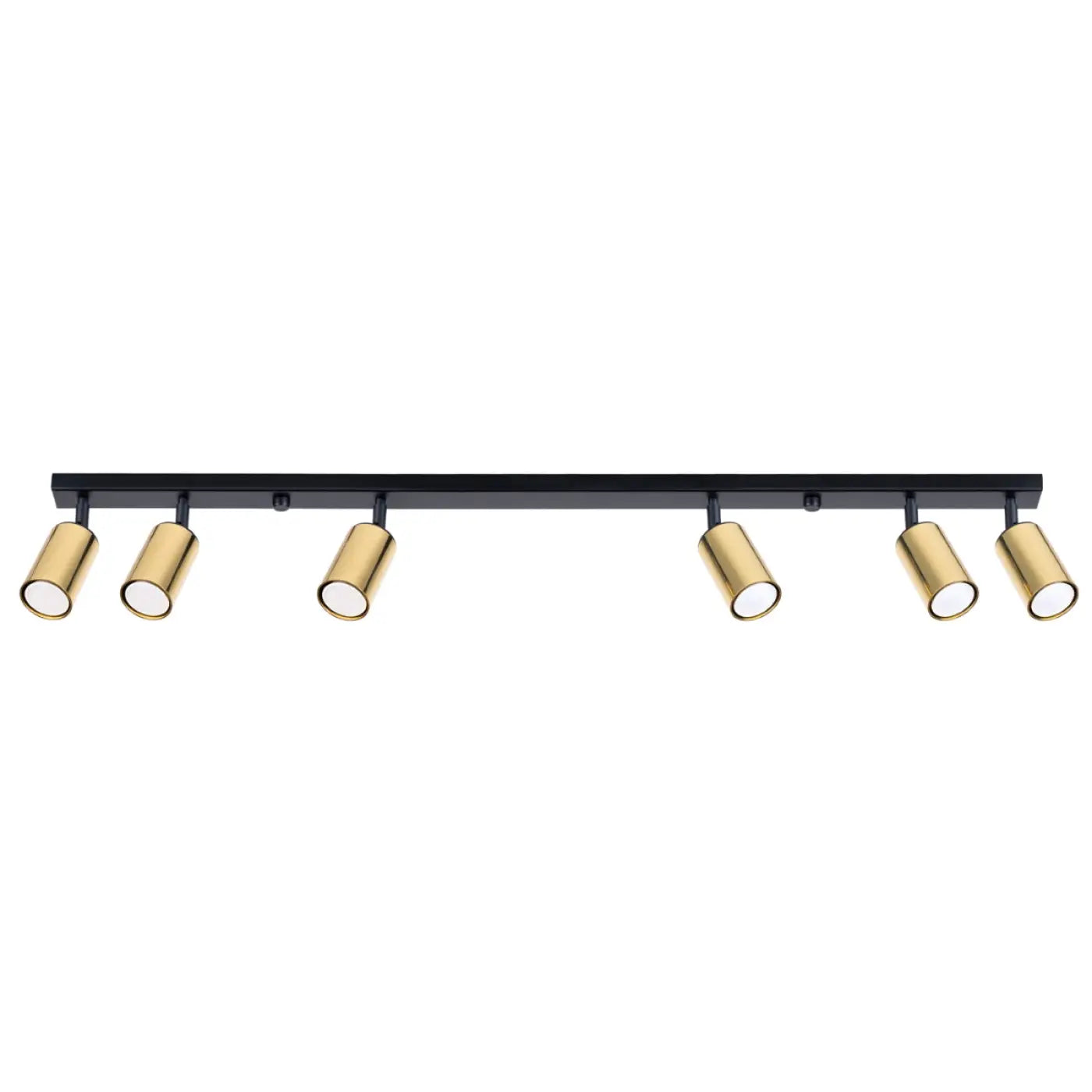 Luminaire Plafonnier Moderne - Winx 6L (Noir/Doré)