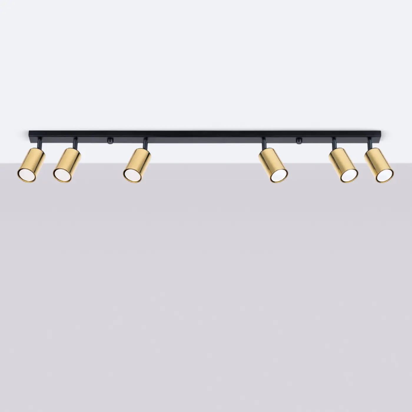 Luminaire Plafonnier Moderne - Winx 6L (Noir/Doré)
