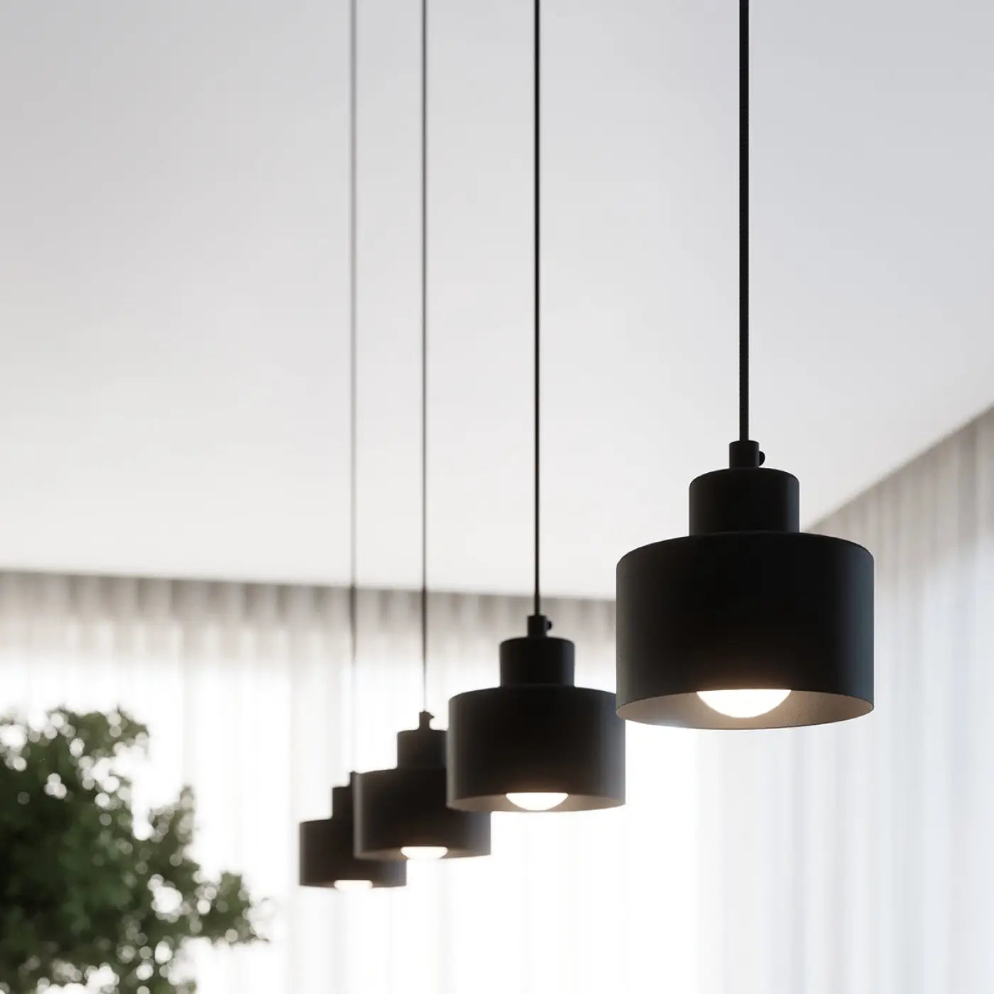 Luminaire Plafonnier Design - Savar 3 (Noir)