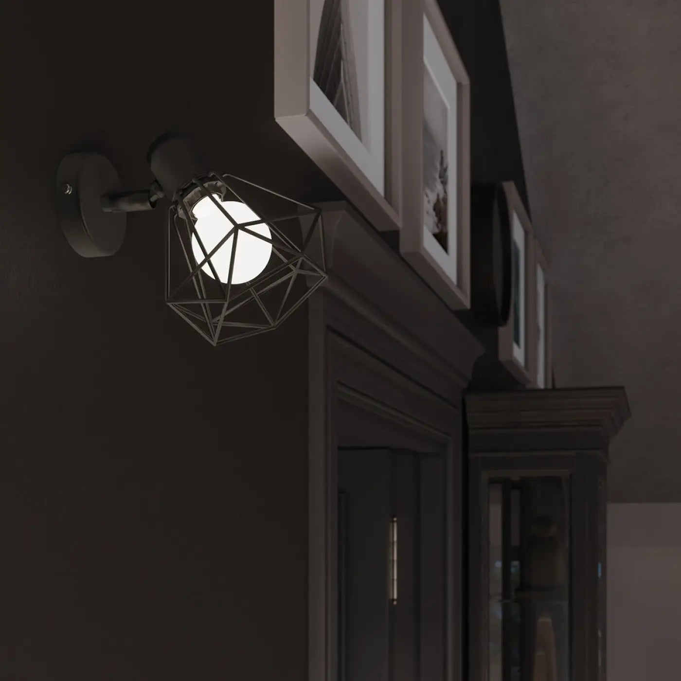 Luminaire Plafonnier Industriel - Artemis 3  (Noir)