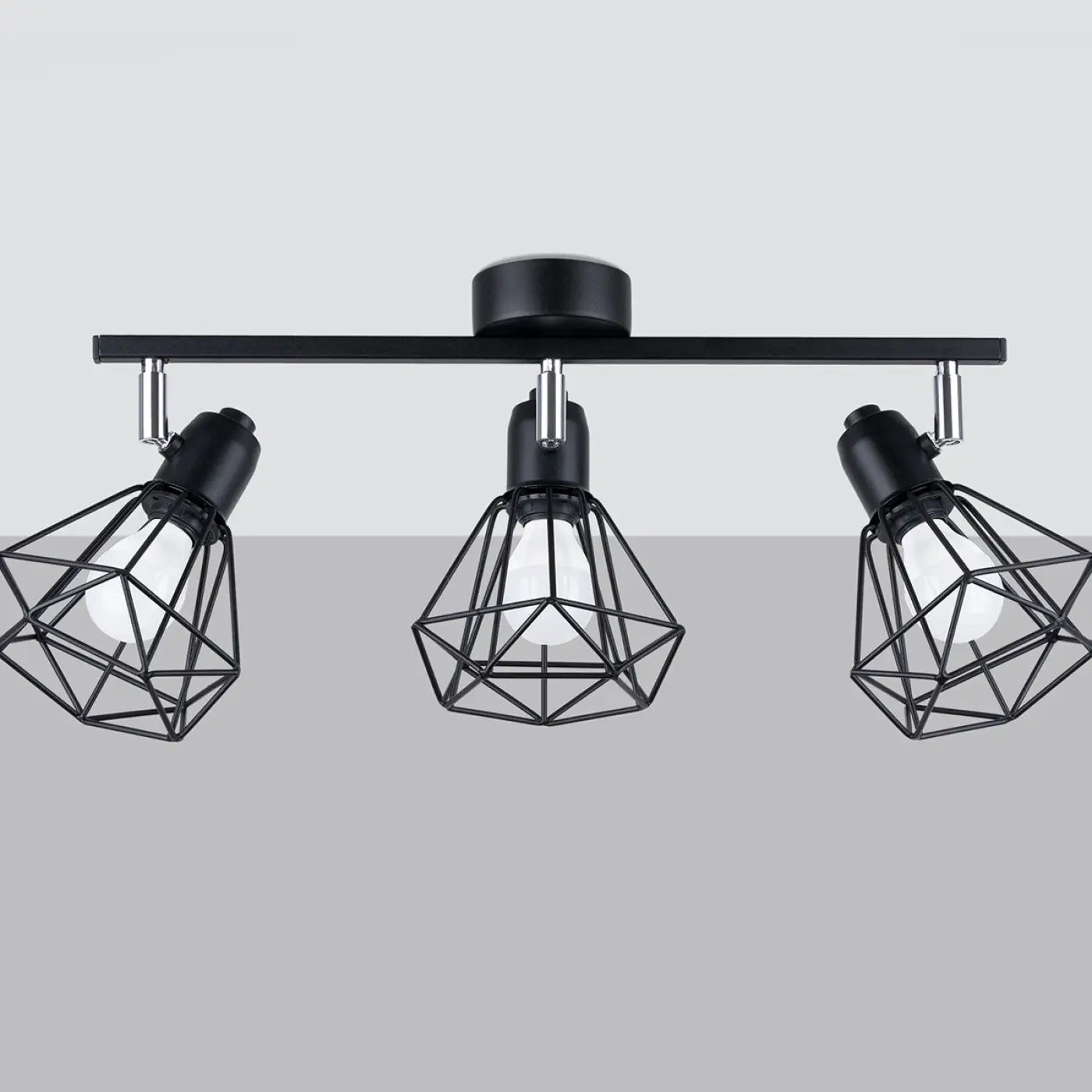 Luminaire Plafonnier Industriel - Artemis 3  (Noir)