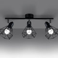Luminaire Plafonnier Industriel - Artemis 3  (Noir)