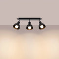 Luminaire Plafonnier Design - Elba 3 (Noir)