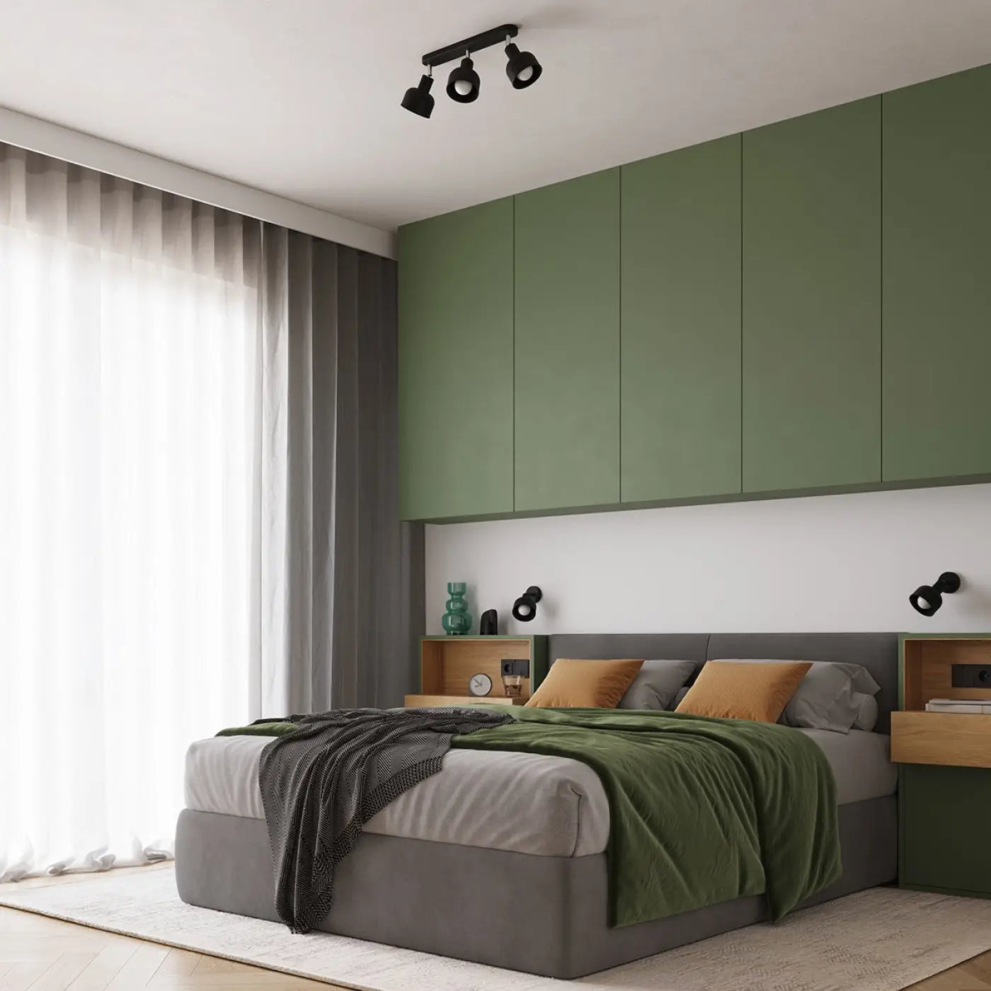 Luminaire Plafonnier Design - Elba 3 (Noir)