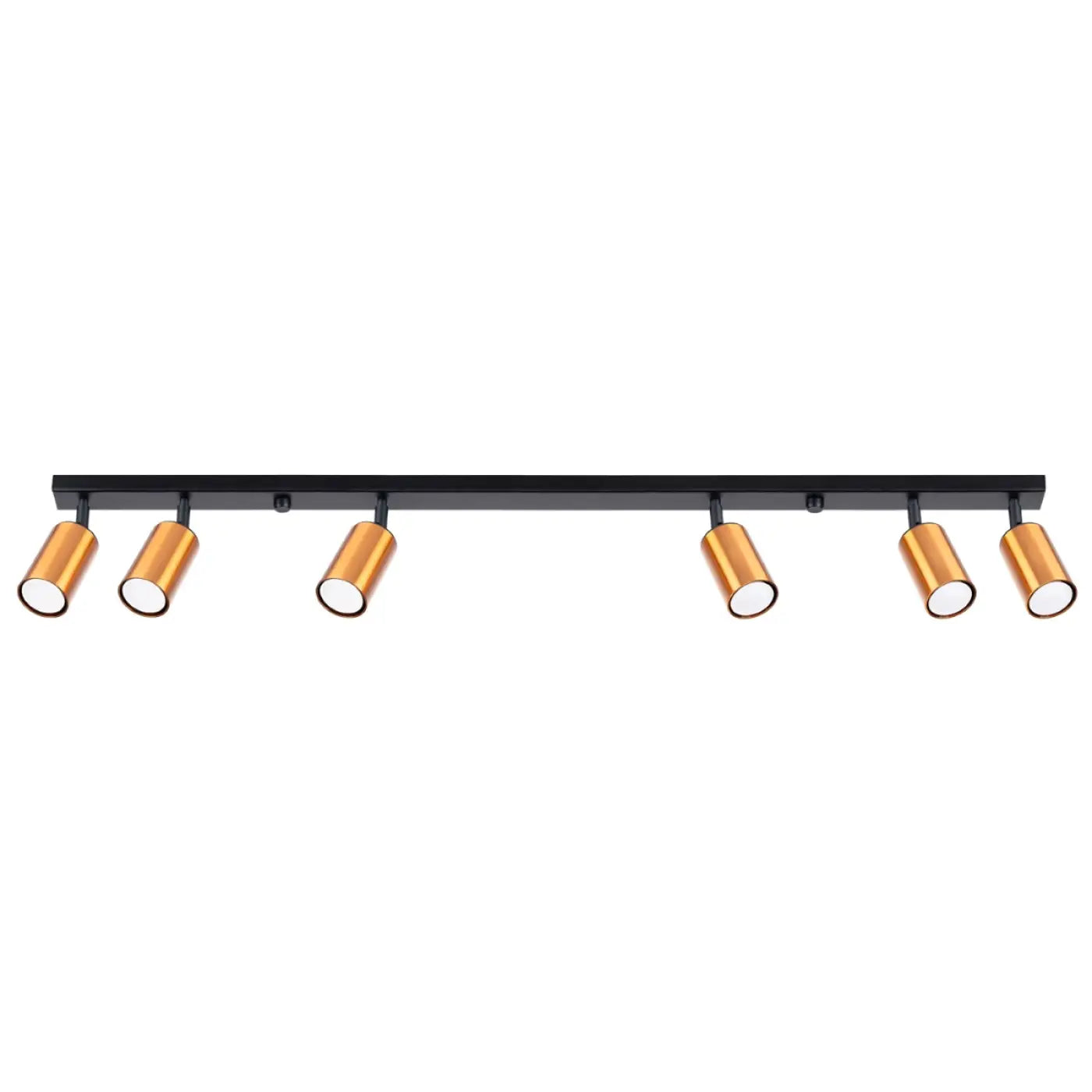 Luminaire Plafonnier Moderne - Winx 6L (Noir/Cooper)