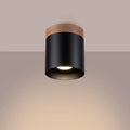 Luminaire Plafonnier Design en Bois - Rif (Noir)