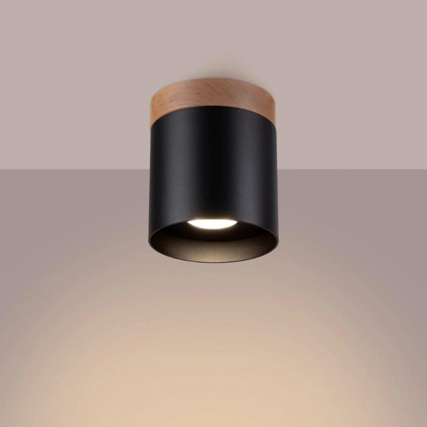 Luminaire Plafonnier Design en Bois - Rif (Noir)