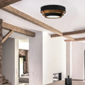 Luminaire Plafonnier Design - Triniti Elegant (Noir/Doré)