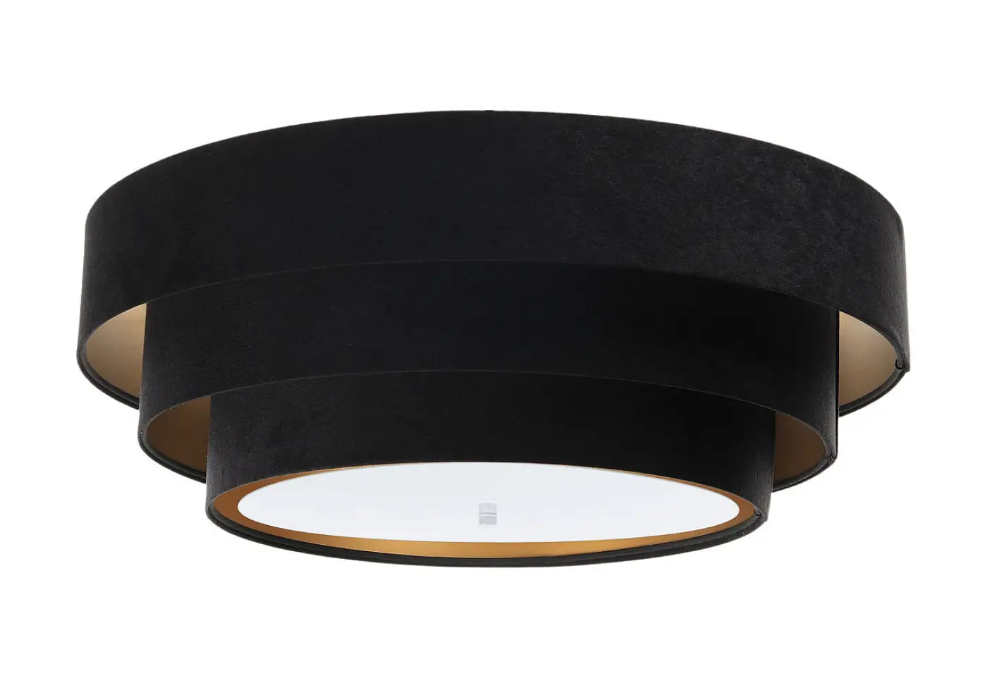 Luminaire Plafonnier Design - Triniti Veloursstoff (Noir/Doré)