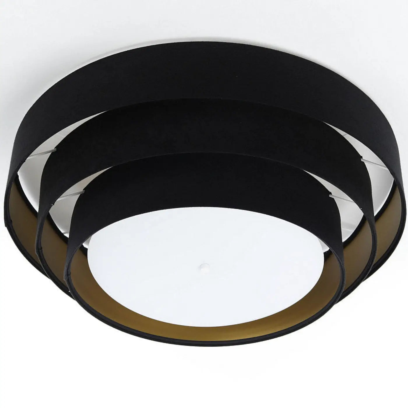 Luminaire Plafonnier Design - Triniti Veloursstoff (Noir/Doré)