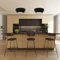 Luminaire Plafonnier Design - Triniti Veloursstoff (Noir/Doré)
