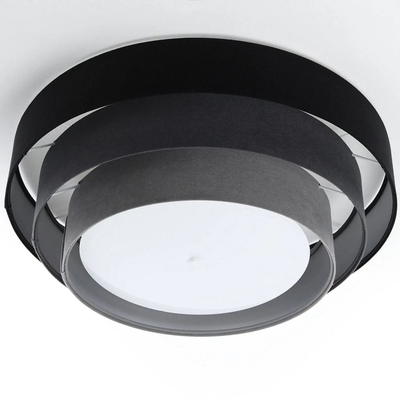 Luminaire Plafonnier - Triniti Veloursstoff (Noir/Gris/Doré)