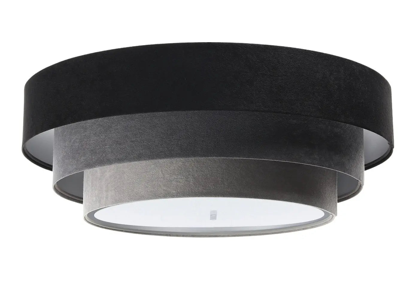 Luminaire Plafonnier - Triniti Veloursstoff (Noir/Gris/Doré)