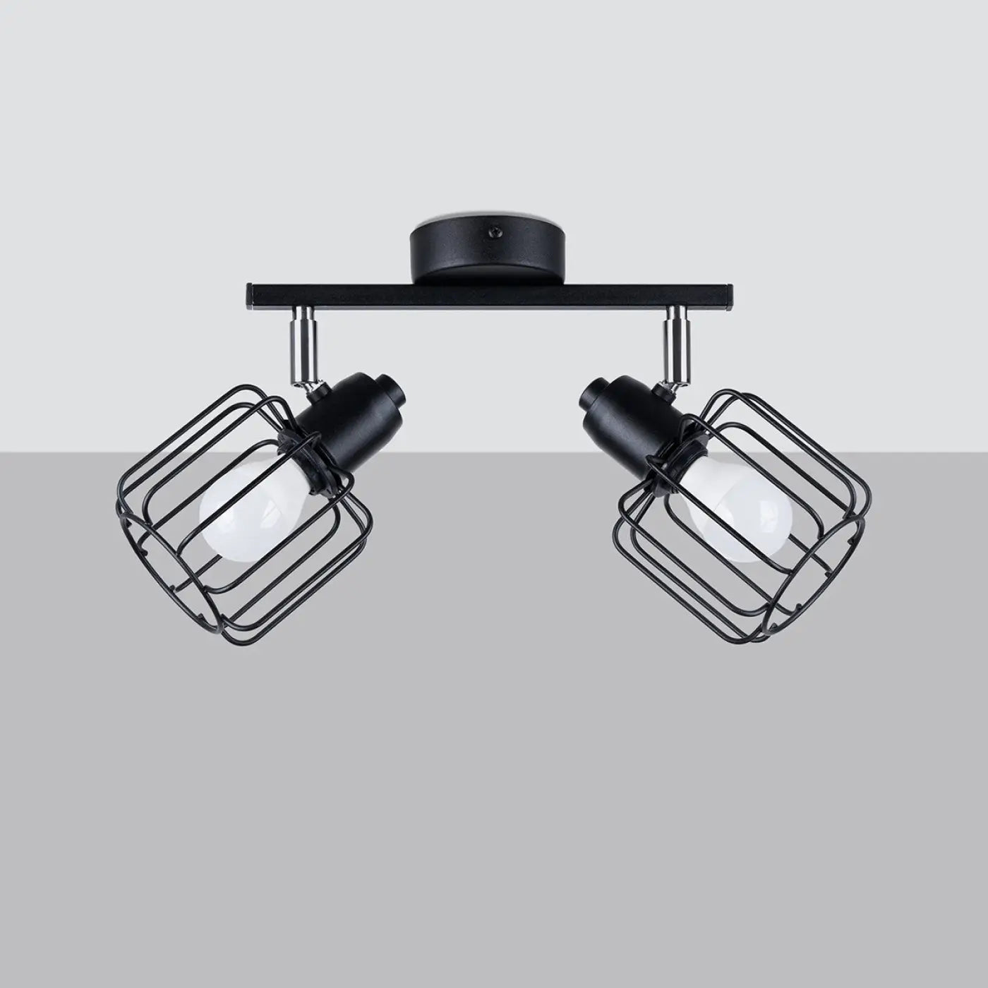 Luminaire Plafonnier Industriel - Beluci 2 (Noir)