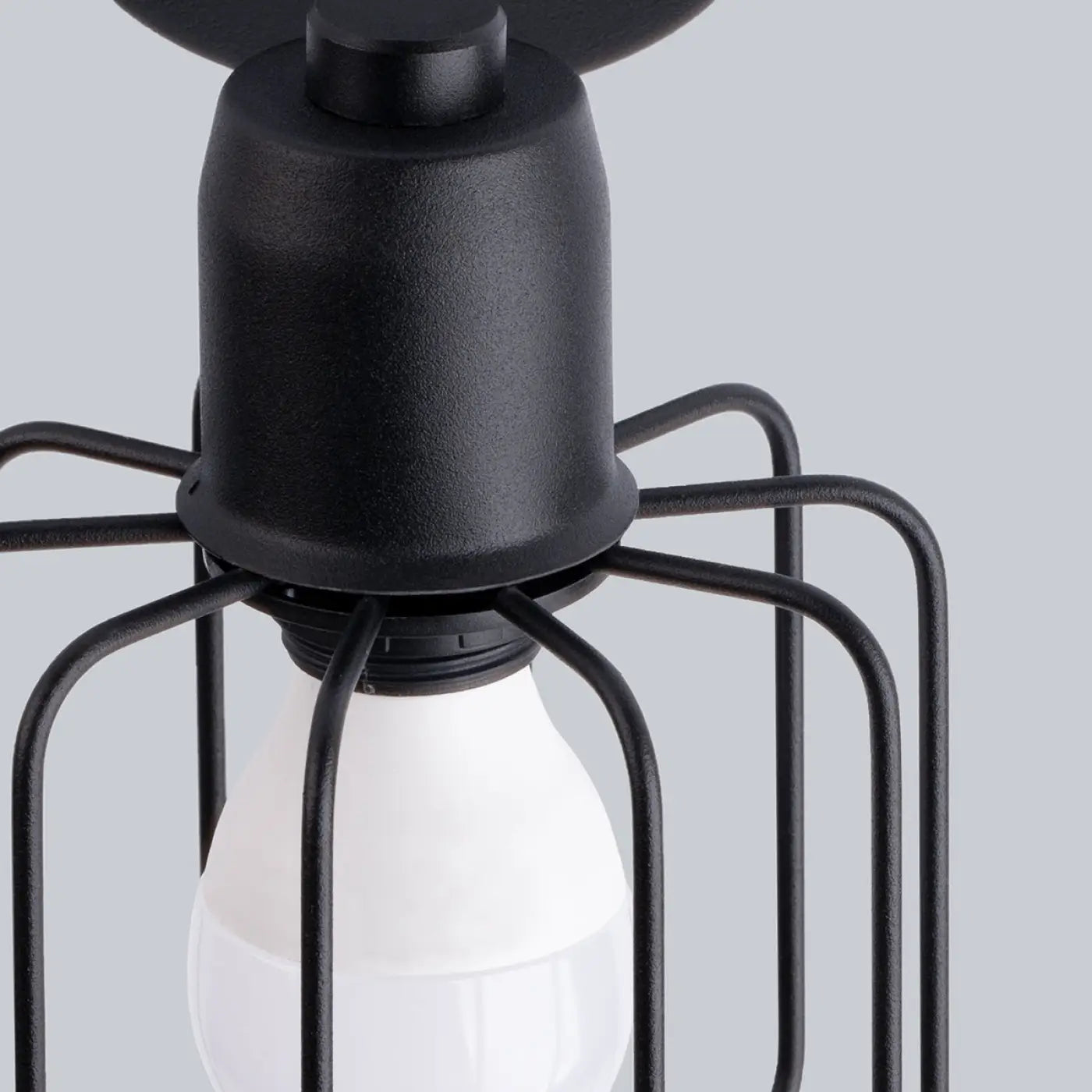 Luminaire Plafonnier Industriel - Beluci 2 (Noir)