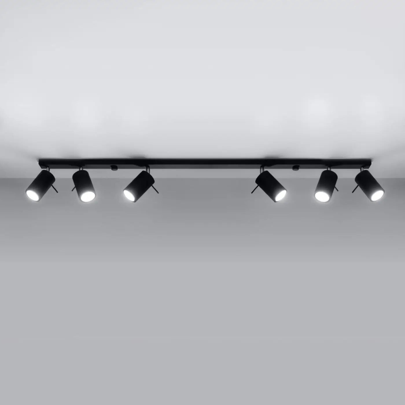 Luminaire Plafonnier - Ring 6L (Noir)