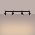 Luminaire Plafonnier Design - Karbon 4L  (Noir)
