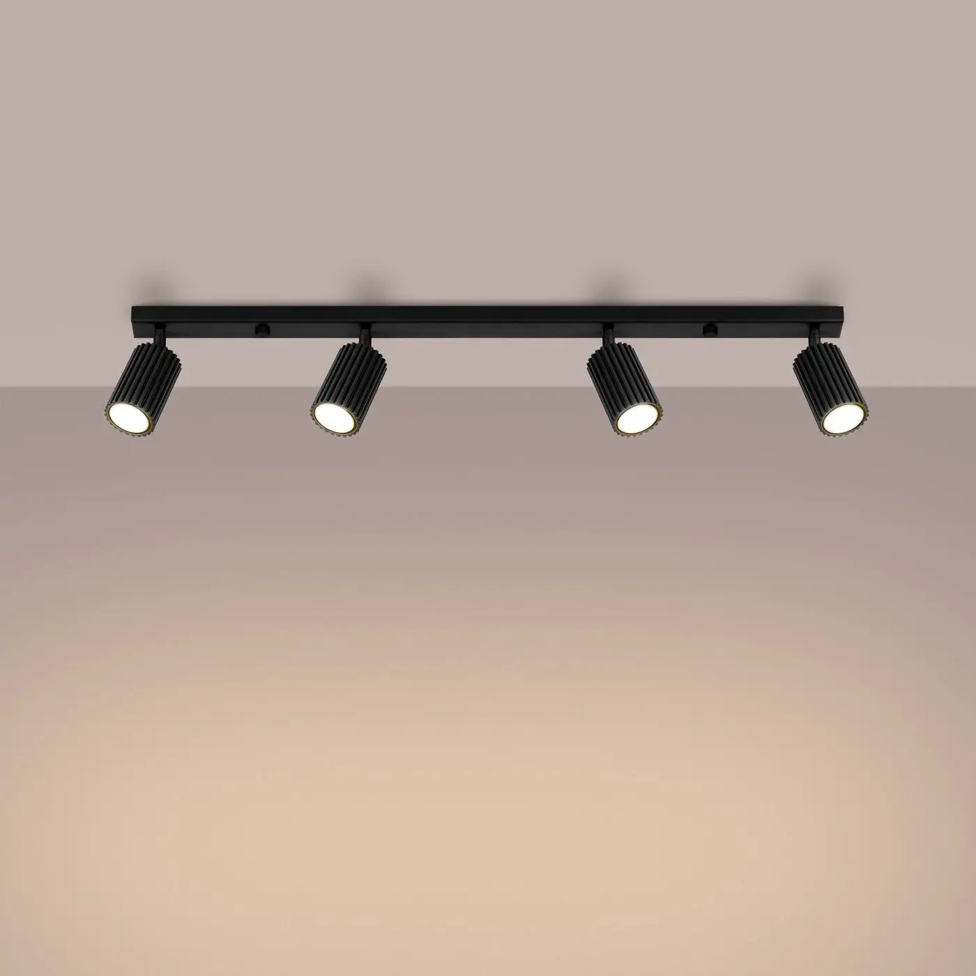 Luminaire Plafonnier Design - Karbon 4L  (Noir)