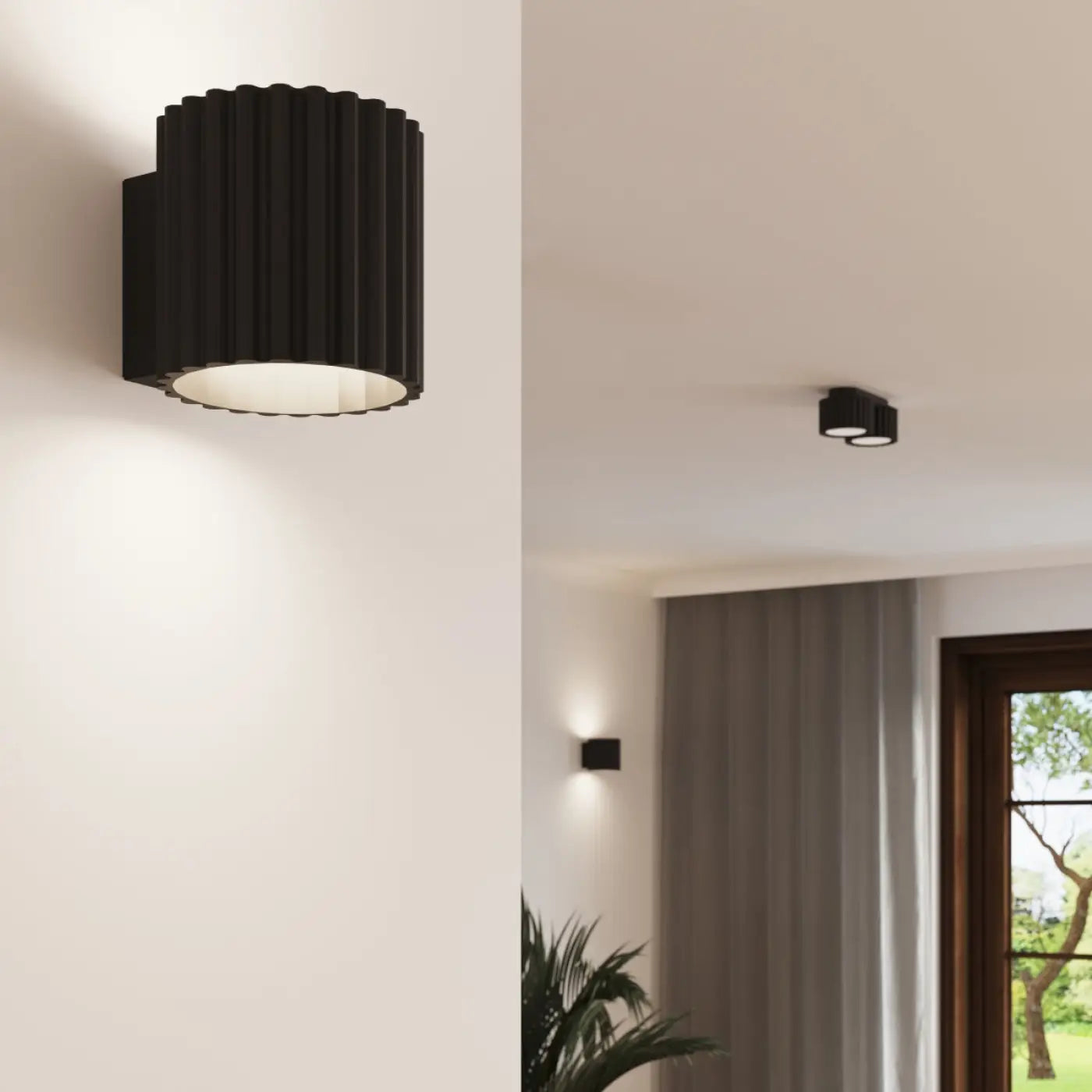 Luminaire Plafonnier Moderne - Aura 1 (Noir)